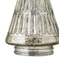 thumbnail image 3 of Glass Ribbed Christmas Tree Tabletop Decoration, Silver, 7.9", by My Texas House, 3 of 5