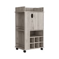 thumbnail image 4 of Engineered Wood Bar Cart with Cabinet and Shelves | Store Bar Necessities in Primary Area | Ensure a Smooth Cocktail - serving Process, 4 of 4
