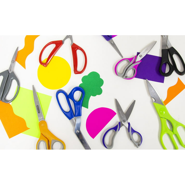 Westcott Kids Scissors, 5 Pointed, Assorted 12 Pack