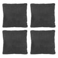 thumbnail image 1 of Cojin Decorativo Cuadrado Grande Set de 4 Gris Carbon, 1 of 4