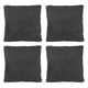 thumbnail image 1 of Cojin Decorativo Cuadrado Grande Set de 4 Gris Carbon, 1 of 4