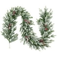 thumbnail image 2 of Northlight Real Touch™️ Flocked Snowcap Grove Fir Artificial Christmas Garland - 7' x 15" - Unlit, 2 of 9