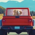 thumbnail image 4 of SEANATIVE See Through Window Decal for Truck Back Window Valentine's Day Print Graphic Sticker Car Film Sun Block UV Protection for Truck Pickup SUV, Cute Dog Pattern Pink, 4 of 7