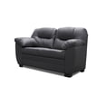 thumbnail image 4 of Sala de Piel Genuina, Sofa, Love y Sillón, 3 Piezas, Mod. Toscana, Gris Oxford, 4 of 6