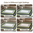 thumbnail image 7 of ODIKA Hallway Geometric Striped Web Grid Interlocking Borders Pile for Playroom, Bedroom, Reading Nook, Pet Friendly & Kids Safe Play, 7 of 7
