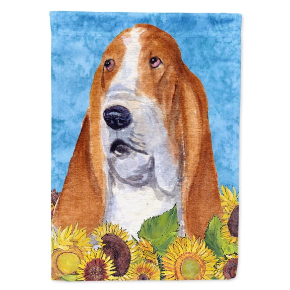 Carolines Treasures SS4162-FLAG-PARENT Basset Hound Flag  multicolor