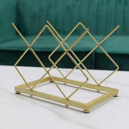 

Storage Rack Sturdy Iron Red Holder for Home Kitchen Bar Accessory