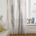 thumbnail image 6 of Beige Gray Sheer Curtains 45 Inches Long, Abstract Grunge Mottled Neutral Texture Light Filering Curtains, Breathable Simi Curtain Privacy Drapes for Kitchen Bathroom Small Window Treatment, 6 of 9