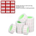 thumbnail image 4 of 30 Rolls 15000Pcs Labels , Price Tag Label Paper Price Label Paper Price Stickers Single Row Tag Paper for MX5500 Gun Labeller 21x12mm, 4 of 9