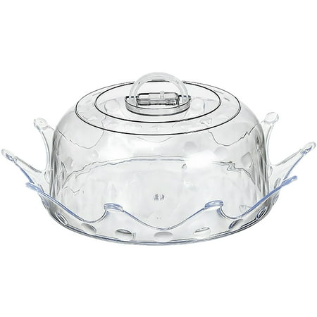 

1 Set Dessert Dome Cake Protective Cover Food Cover and Crown Shaped Tray