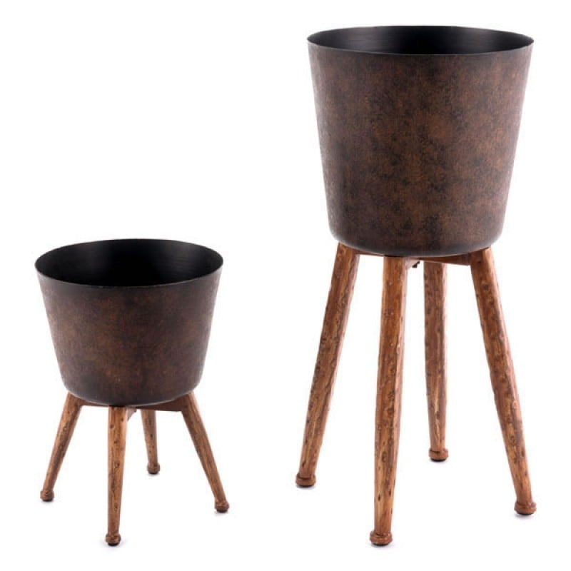Large Decorative Planter Metal Flower Planters Outdoor Indoor