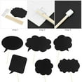 thumbnail image 6 of LOLIPPYY LUOEM 20pcs Selfie Photo Props Paper Writing Chalkboards Message Signs Party Props for Wedding Birthday Bridal Shower Engagement Party (Black), 6 of 7