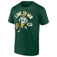 thumbnail image 2 of Men's Jordan Love Green Green Bay Packers Player Illustrative Pack T-Shirt, 2 of 4
