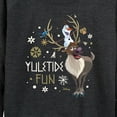 thumbnail image 3 of Frozen 2 - Yuletide Fun - Women's Lightweight French Terry Long Sleeve Shirt, 3 of 5