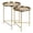 Gold, variant on Kate and Laurel Ulani Modern Nesting Side Table, Set of 2, Gray and Gold, Sophisticated Glam End Tables for Storage and Display