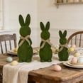 thumbnail image 4 of CQCYD Easter Bunny Decorations, 3Pcs Flocked Bunny Figurines Desktop Ornaments For Easter Party Spring Home Decor Indoor Outdoor Holiday Scene Decorations, 4 of 9