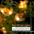 thumbnail image 3 of Bee String Lights  Bee String Led  Bee Battery Lamp  Bee Shape Lights  Bee Shape Led  Bee Shape String 10LED Battery Power Lights Outdoor Courtyard Waterproof Decorative Lamp1.2m, 3 of 8