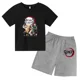 thumbnail image 3 of 2024 Verano Demon Slayer Camiseta estampada para niños 2 piezas Traje para niños y niñas Ropa de manga corta Top informal Conjunto de moda de anime, 3 of 5