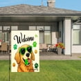 thumbnail image 3 of Amhnf Welcome Dog With Shamrock And Sunglasses Garden Flag For Home Outdoor Garden Yard Decor 12x18 inch, 3 of 5