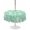 Mint Green, White, Seafoam, variant on Outdoor Tablecloth with Umbrella Hole for Patio/Picnic/Party/Camping, Green Starfish Coastal Waterproof Table Cloth Round Cover Washable, Shell Conch Coral Nautical Summer (Dia 60")