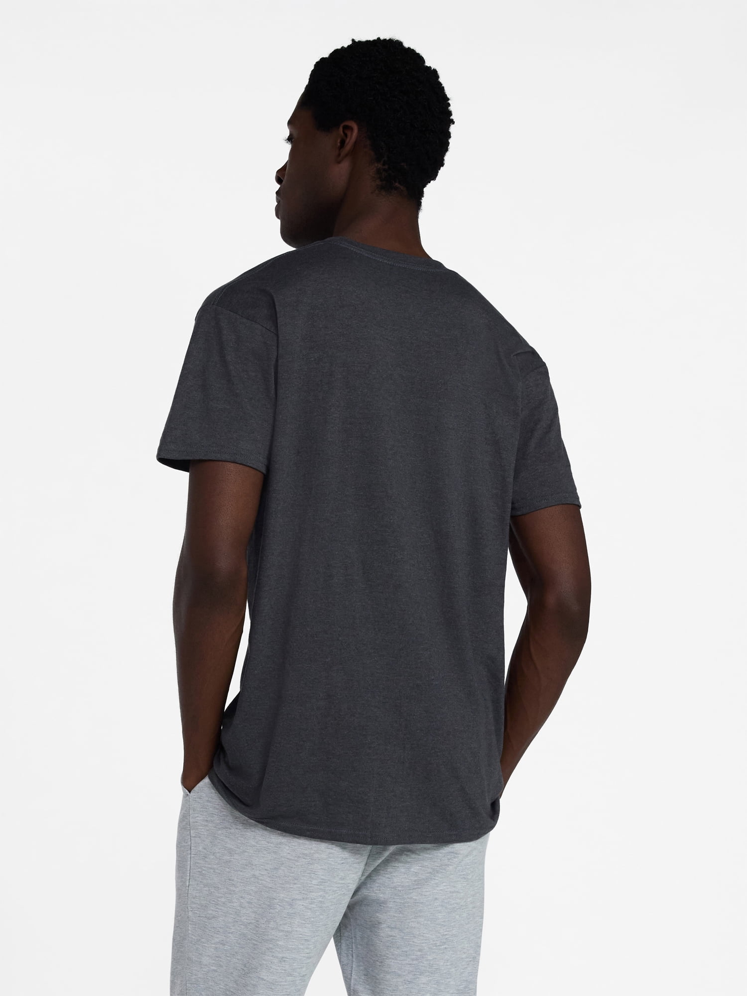 Athletic Works Men's and Big Men's Cotton Active Tee with Short Sleeves, Sizes XS-4XLT