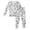 White-f, variant on Kids Halloween Pajamas Set Girls Boys Comfortable Colouring Pajama 2 Piece Nightwea