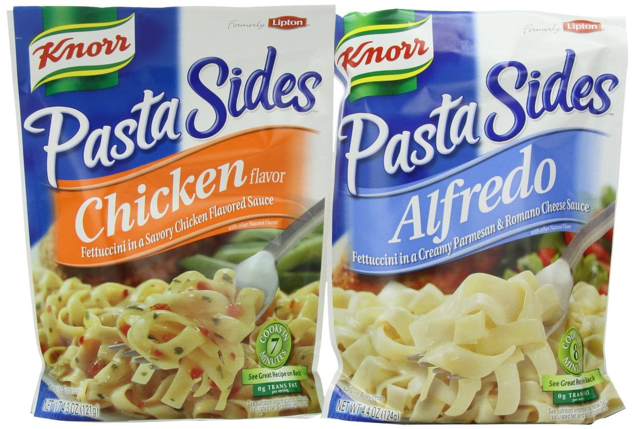 Knorr Alfredo & Chicken Pasta Sides, 4.4 Oz Packet, 8 Packets/Pack ...