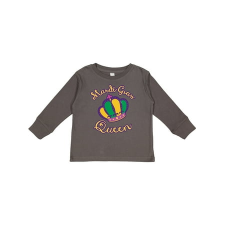 

Inktastic Mardi Gras Queen Gift Toddler Toddler Girl Long Sleeve T-Shirt