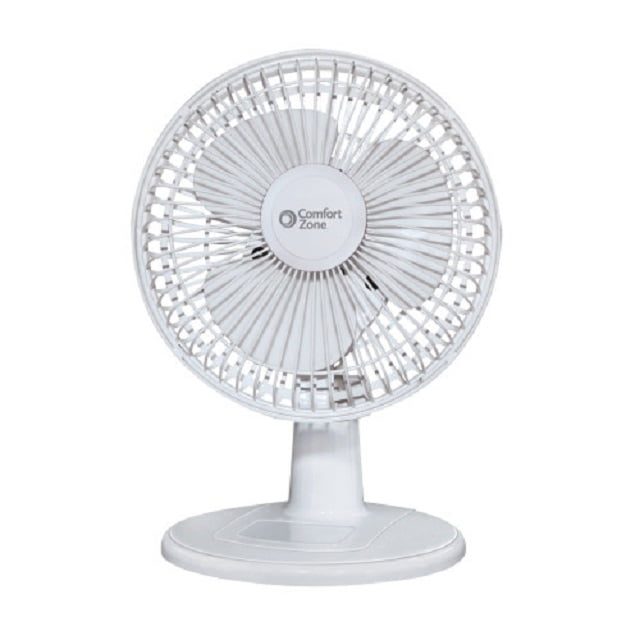 Clip On Small Personal Fan 2 Speed Portable Home Office Table Desk Tilt White 