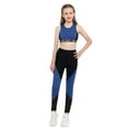 thumbnail image 4 of DPOIS Kids Girls Tracksuit Set Hip Hop Dance Yoga Sports Workout Athletic Leggings Outfits, 4 of 5