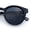 Black Gunmetal Frame - Black Lens, variant on Round P3 Sunglasses Keyhole Bridge Metal Arms Classic Retro UV400 Tortoise Frame - Brown Lens
