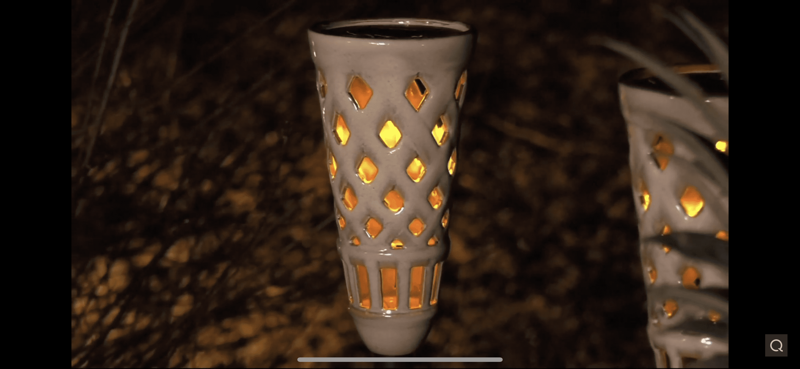 2Pack Energizer LED Ceramic Solar Tiki Torch Lights Dancing Lights Outdoor WF Color:WHITE