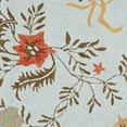 thumbnail image 4 of SAFAVIEH Blossom Kelly Floral Flower Wool Area Rug, Blue/Multi, 5' x 8', 4 of 5