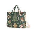 thumbnail image 7 of FORMRS Womens Corduroy Tote Bag Crossbody Shoulder Handbag with Pocket, Christmas Gift Pattern, 7 of 7