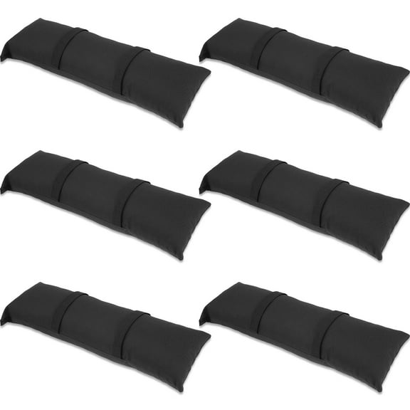 LINFANG 6Pcs Oxford Cloth Arched Sand Bags With Straps Weatherproof Fillable Outdoor Furniture Sandbags Tear Resistant Umbrella Base Weight Bags for Outdoor Patio