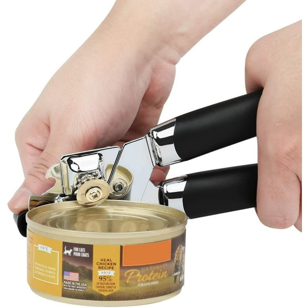 Ouvre-boîte Manuel, Ouvre-Boîte Manuel Coupe Outil Ouvre-Bouteille De Bière Avec Poignées Souples Et Bouton De Tour Facile Pour Les Restaurants De Cuisine à La Maison