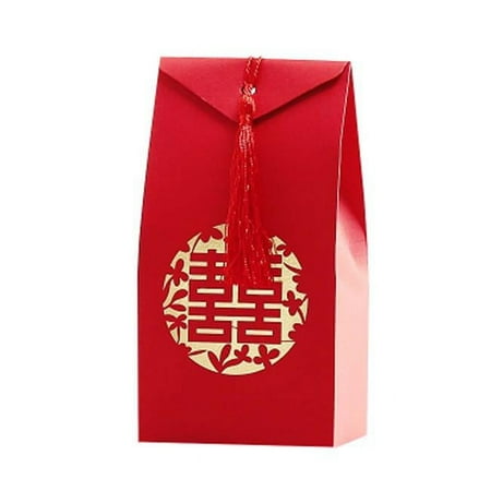 Panda Superstore Gift Decorative Favor Boxes Chinese Style Wedding Candy Paper Boxes Party Favor Paper Chocolate Box - 40 Piece