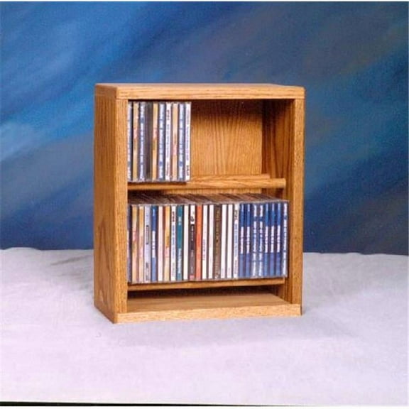 Wood Shed 206-12 Solid Oak Dowel Cabinet for CDs