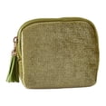 thumbnail image 1 of Estuche para Pulseras Caja Portátil de Joyas Compartimentos Independientes Terciopelo Cremallera de Borla Adecuado para Mujeres Madres Oficina Vacaciones Verde hierba, 1 of 8