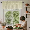 thumbnail image 6 of Brown Wildflowers Rod Pocket Curtain Valance, Modern Floral Butterfly Plant Farmhouse Window Valance for Living Room, Bedroom, Kitchen 42"W x 12"L, 6 of 9