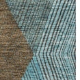 thumbnail image 3 of HomeRoots 676229 9 x 12 ft. Teal & Brown Geometric Washable Machine Made Rectangle Area Rug with UV Protection, 3 of 9