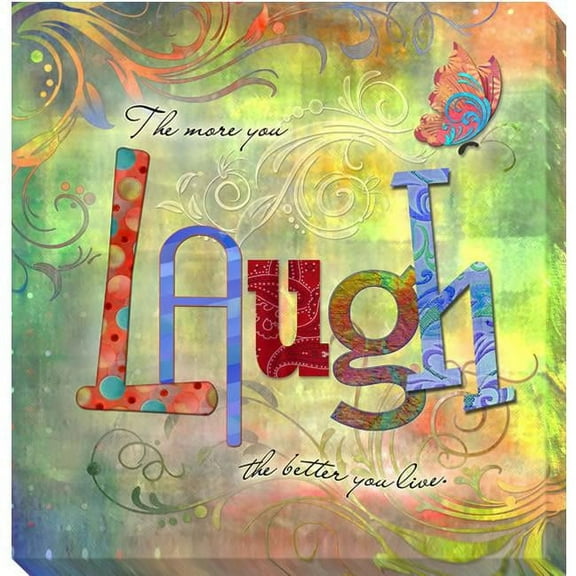 Artistic Home Gallery  Laugh by Connie Haley Premium Gallery-Wrapped Canvas Giclee Wall Art