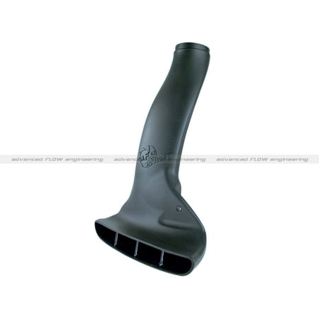 Black Power Intake System aFe Power 54-82039 MagnumFORCE Intake System Dynamic Air Scoop; Rotomolded Black Plastic; 18 in. Inlet; Channels Air From Below Front Bumper; ()