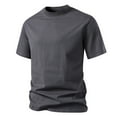 thumbnail image 4 of Fanxing Mens T Shirts Clearance Dark Gray Athletic Fit Gym to Streetwear 3XL, 4 of 5
