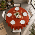 8 Pack Rust Tablecloths 84 Inch Round For 36