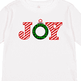thumbnail image 4 of Inktastic Joy Christmas Ornament with Candy Cane Stripes Boys or Girls Long Sleeve Toddler T-Shirt, 4 of 5