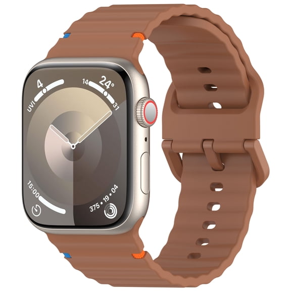 GadgetCom Watch Band Compatible with Apple Watch Series 12 42mm , Soft Silicone Strap For Sport Workout