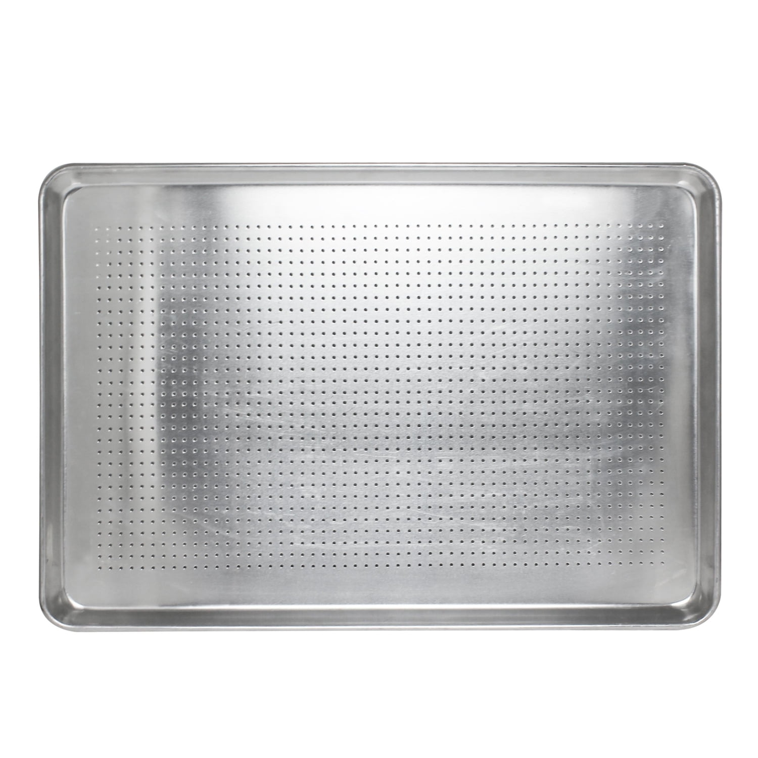 Chef Approved 19GHALFPERF Chef Approved 13 X 18 1/2 Size Closed Bead  Perforated 20 Gauge Aluminum Sheet Pan.