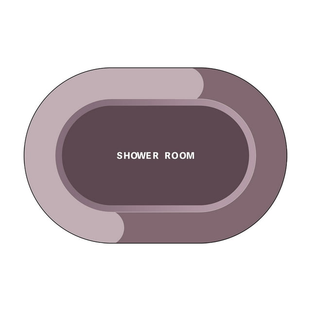 Tapis de Douche Absorbant Rouge avec Base Antidérapante Séchage Rapide pour Protection de Sol de Salle de Bain