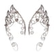 thumbnail image 1 of 1 par de pendientes de elfo sin perforaciones, con clip y accesorios para las orejas., 1 of 4